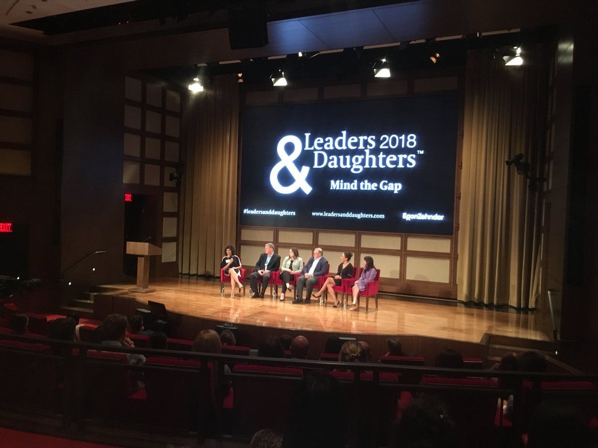 Great convo abt empowering women-imagine a world where men feel comfortable crying & women feel comfortable leading #leadersanddaughters