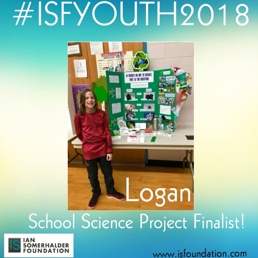 HERE WE COME 2018!!

ISF YOUTH VOLUNTEER LOGAN IS A FINALST in his schools Conservation Science Fair!!!
CONGRATS LOGAN!! We ARE SOO PROUD OF YOU!!

#ISFYOUTH  #Conservation #SchoolScienceFair #GetInvolved #ISF
