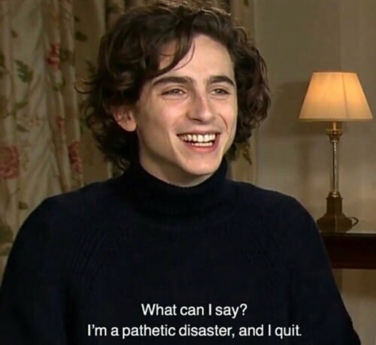 me too timothée, me too