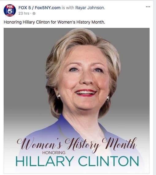 RealElleOwen's tweet photo. @Women'sHistoryMonth honors my hero @HillaryClinton https://t.co/ScfYlHeQxi