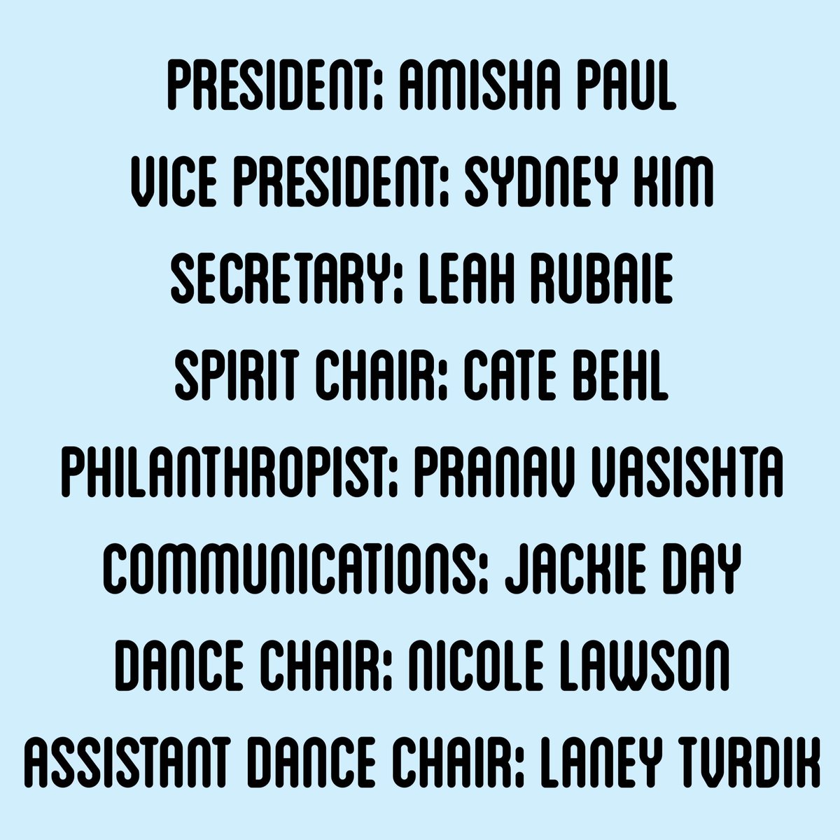 Congrats to our 2018-2019 exec board!!!