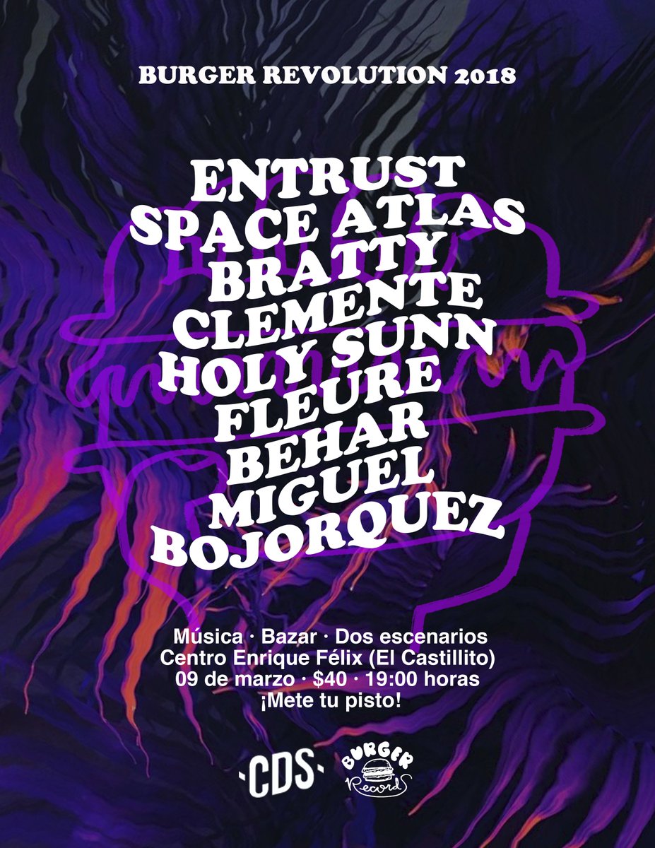 CasaDelSolWav's tweet image. 🍔Estamos muy orgullosos de presentarles el flyer completo de lo que será el BURGER REVOLUTION de este año acá en Culiacán🍔 Un cartel que va desde Post-rock hasta progresivo, pasando por lo-fi, rock psicodélico y hasta un escenaro acústico🍔 @BURGERRECORDS