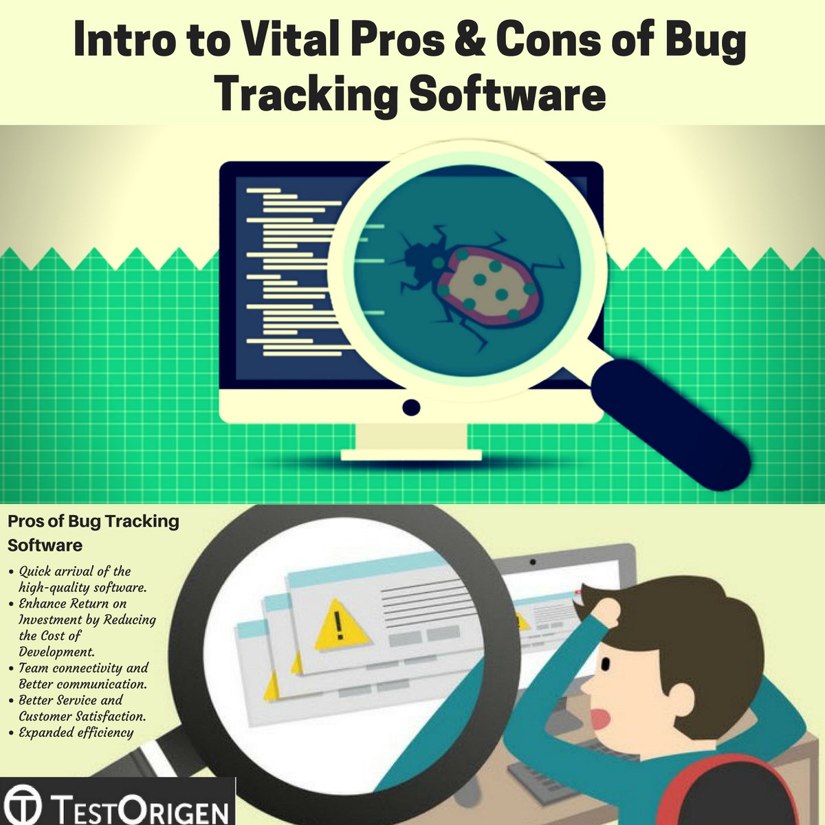Test_Origen's tweet image. Without #highquality free #bugtrackingsoftware, observing #softwarebugs is unthinkable. No tester/developer can track every single #defect in his or her head, nor with a single #spreadsheet.
testorigen.com/intro-to-vital…