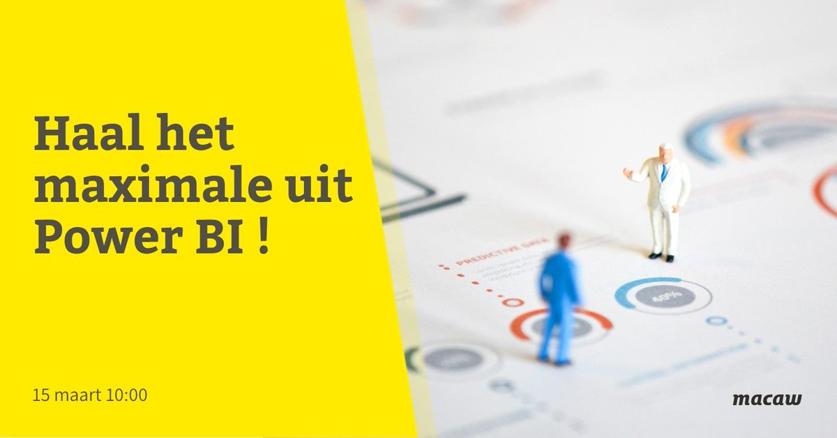 MacawNL's tweet photo. De valkuilen en oplossingen van #MicrosoftPowerBI. Hoe maak je het gebruik van #MSPowerBI succesvol? Neem deel aan het webinar: https://t.co/EWHl1qaPMq https://t.co/AMIhmP3S9X