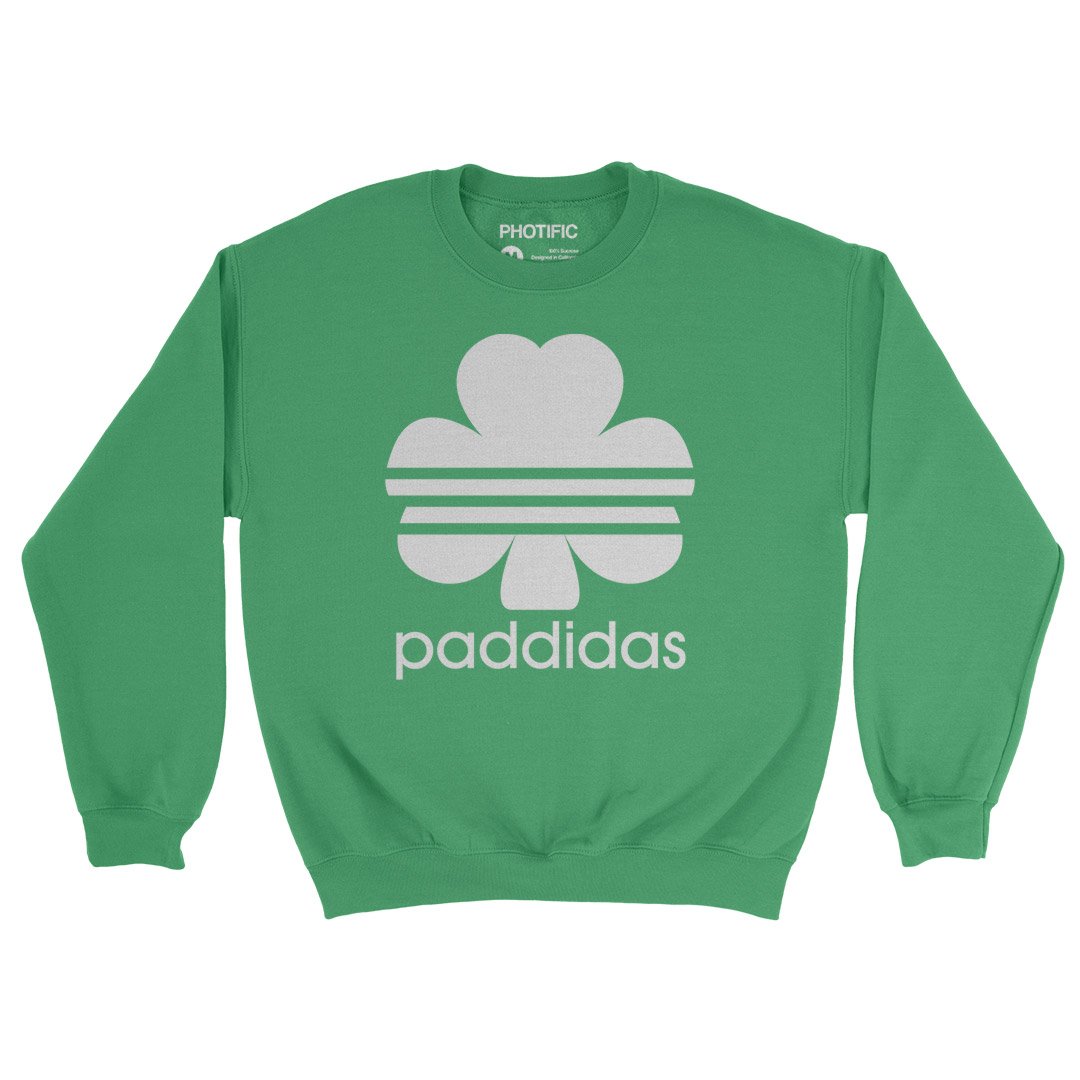 CloudCity7 on Twitter: "St Patricks Day Paddidas Adidas Logo by Spudhead.  Free UK shipping on all orders at https://t.co/BPKJTrenx8 | #cloudcity7  #stpatricksday #stpatrick #paddidas #ireland #irish #stpatricksdayshirt  #stpatricksdaytee ...