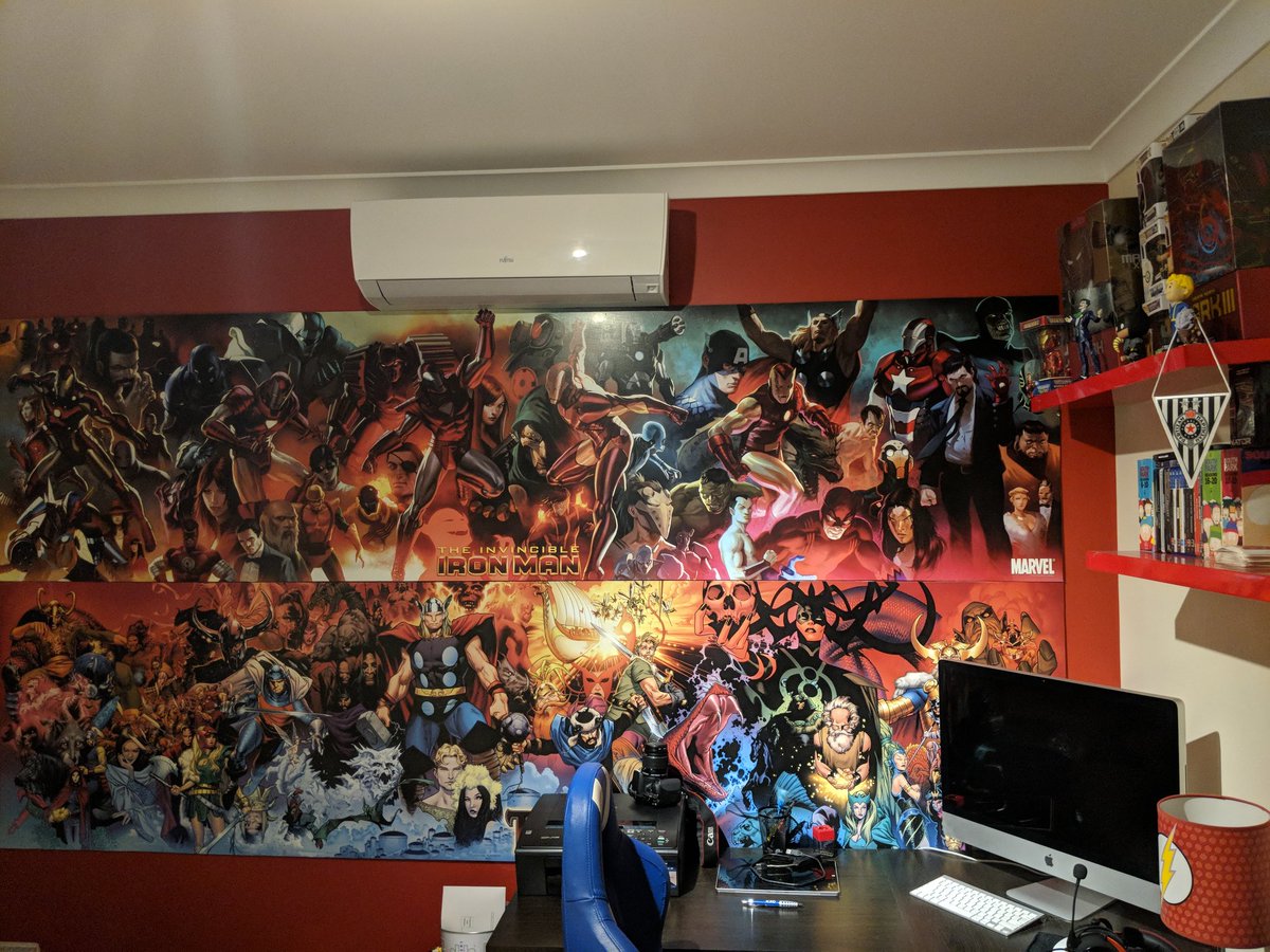 MilosPilipovic_'s tweet photo. I never get sick of coming home from work and going into my Study / Games room to see this. Should really display my Comic books https://t.co/eT2yLXJcoy
