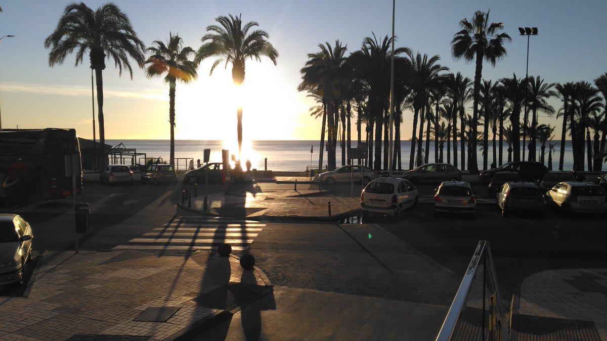 CarnevaleBP's tweet photo. Sunrise pic from the entrance of conferenze center of the @IBMStorage Europe Sales Academy in Malaga. Welcome to alla the participants! #IBMEPSA18 https://t.co/rfNBLb7h2i