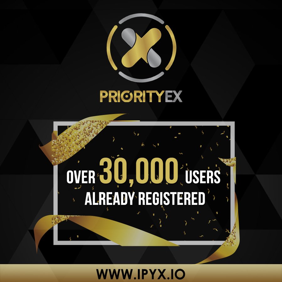 priorityex's tweet photo. Priorityex has recorded a huge increase in it’s ICO customer base and this has raised the level of confidence in the success of the project still in development.
We are happy to announce to you over 30,000 successfully registered
Read more... https://t.co/QrBbAInIdj https://t.co/6Sdy8BD8er