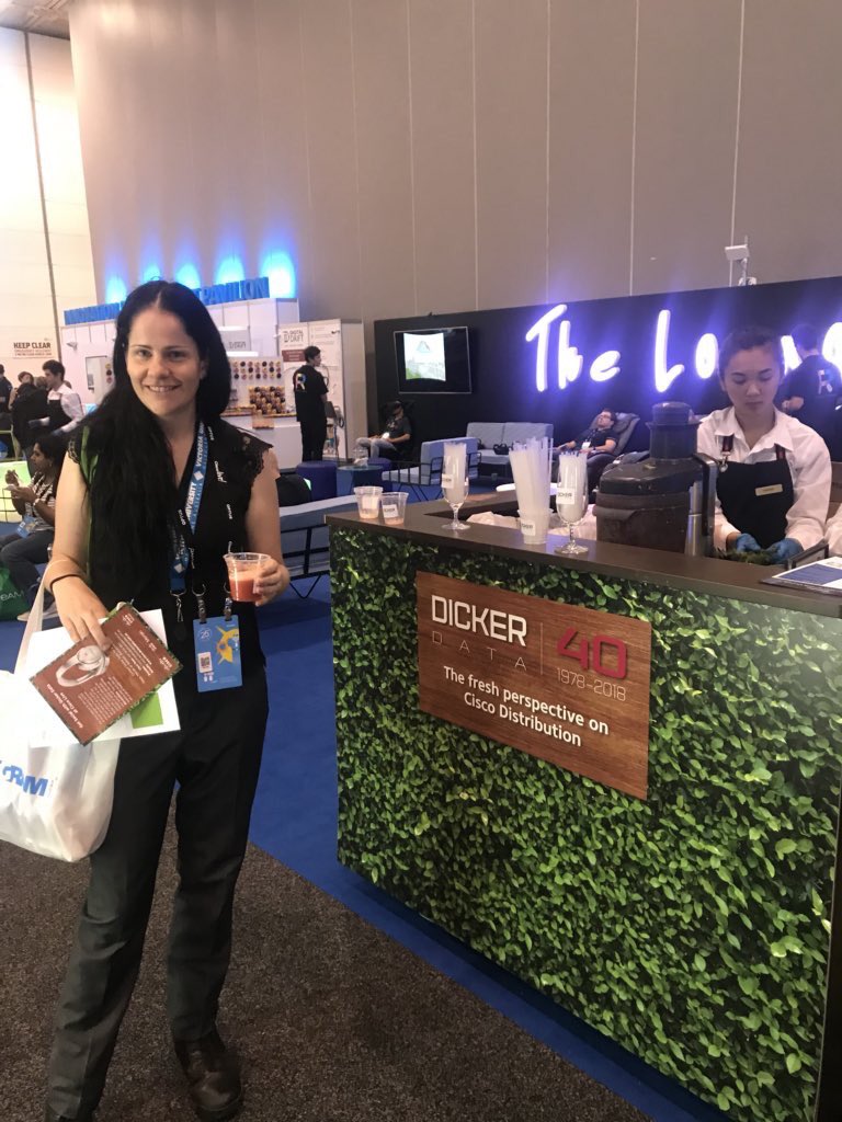 DrSoniaWilkie's tweet image. Loving the #DickerData juice bar at #CLMel