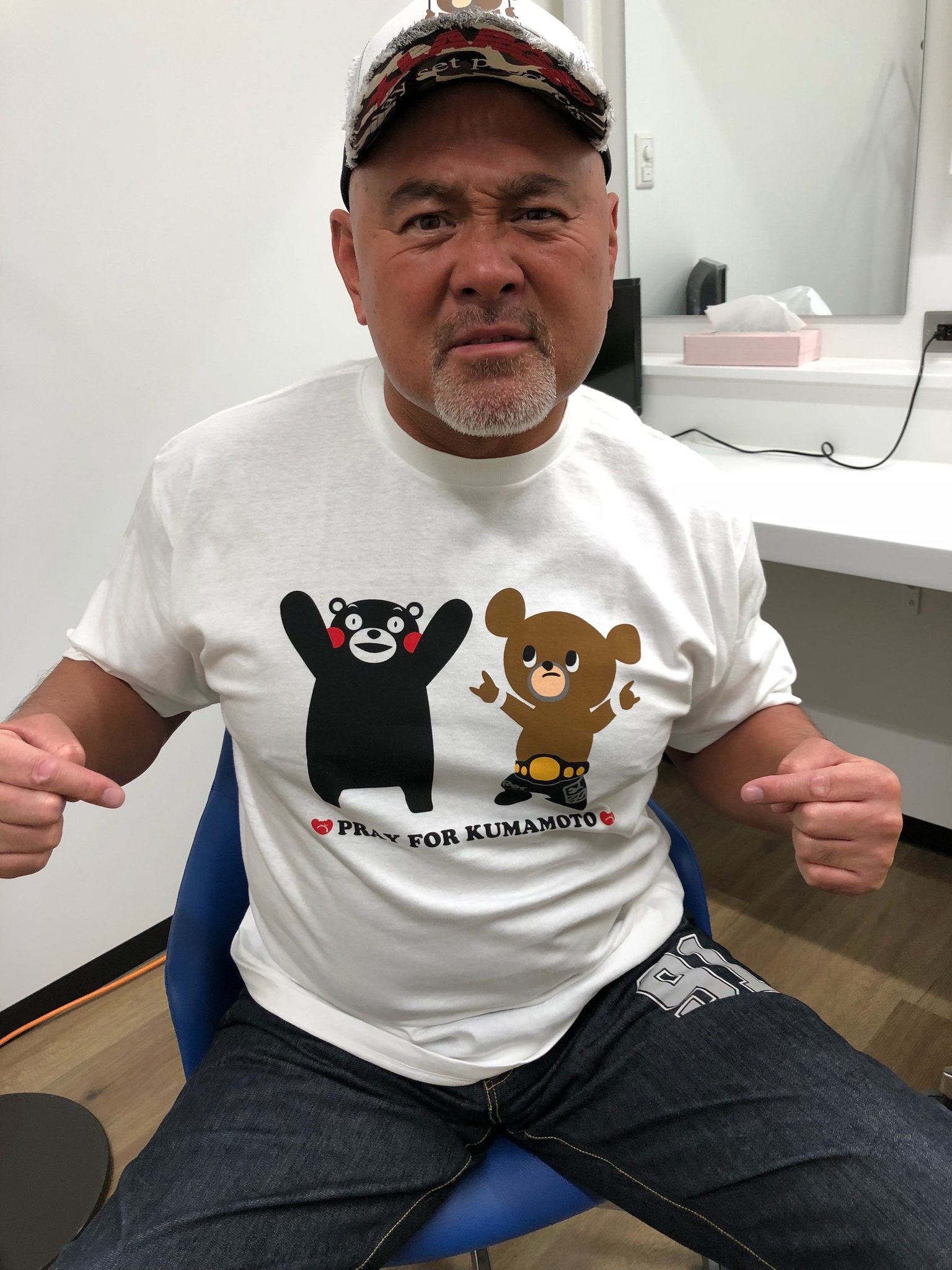 使い勝手の良い プロレス 武藤敬司 直筆サイン入り 武藤ベア くまもんT