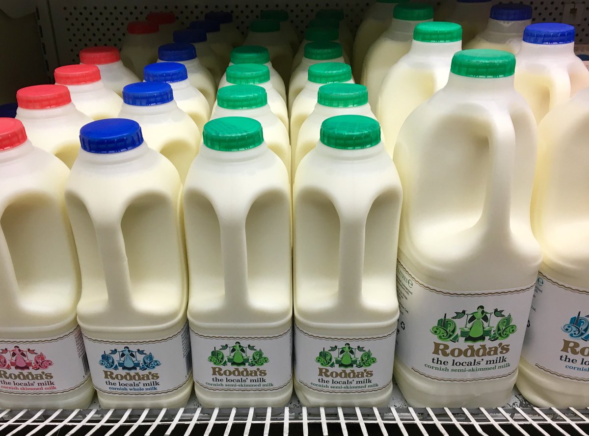 PolperroNews's tweet photo. We have milk again! Thanks @Roddas_Cream for bailing us out... #supplierproblems https://t.co/k9sC6AM1G2