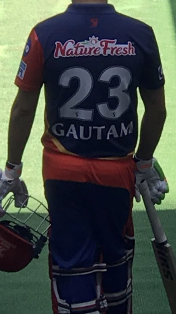 gautam gambhir t shirt number
