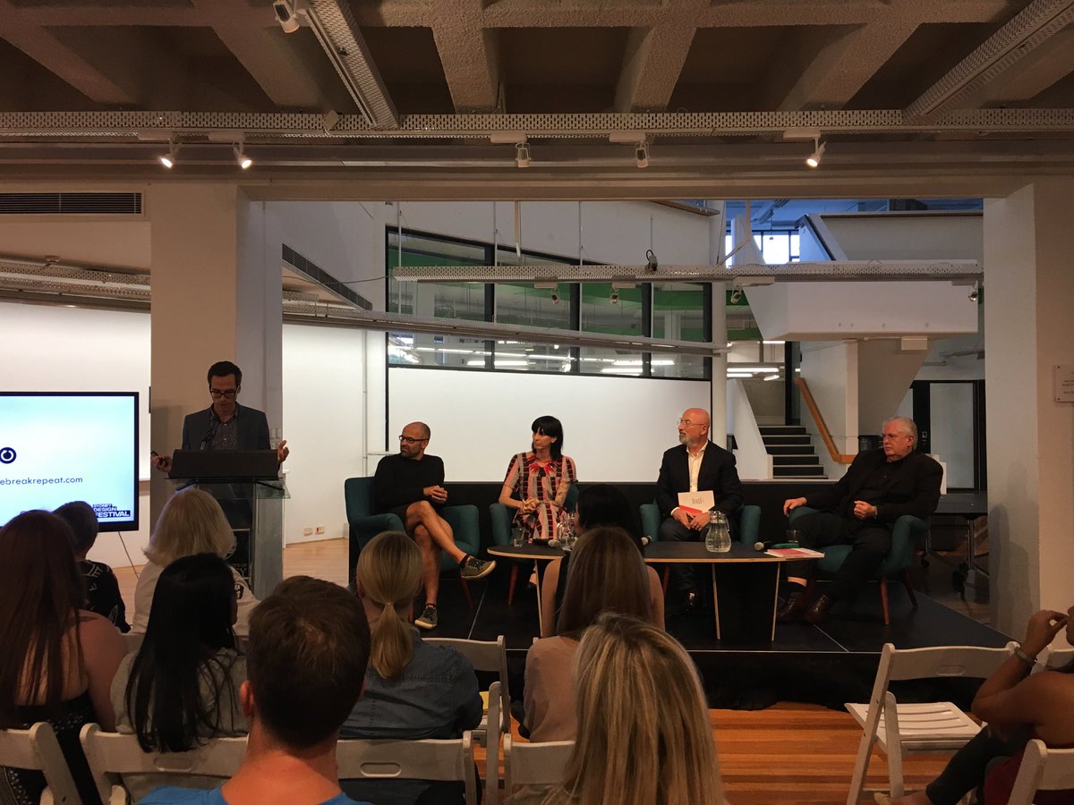 AnjaKennedy's tweet photo. Great panel discussion at the design. Think. Create. Break. Repeat book launch @syddes https://t.co/3pUrSxebic
