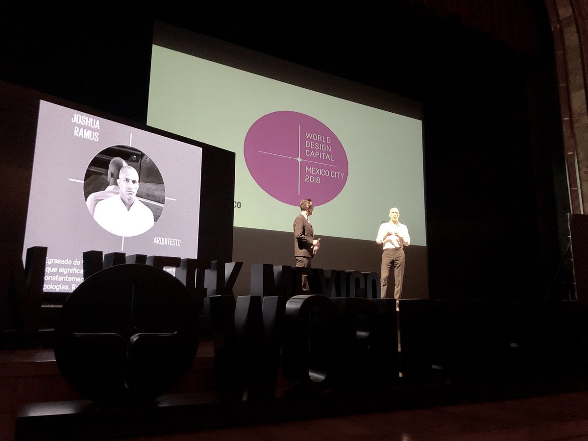 worlddesignorg's tweet photo. “The mission of a building: being the source of optimism and creativity” - Joshua Ramus, founding principal of REX, internationally acclaimed architecture and design firm. #WDC2018 #WDCCDMX2018 #FOROWDC @worlddesignorg https://t.co/jwBq5hawL4