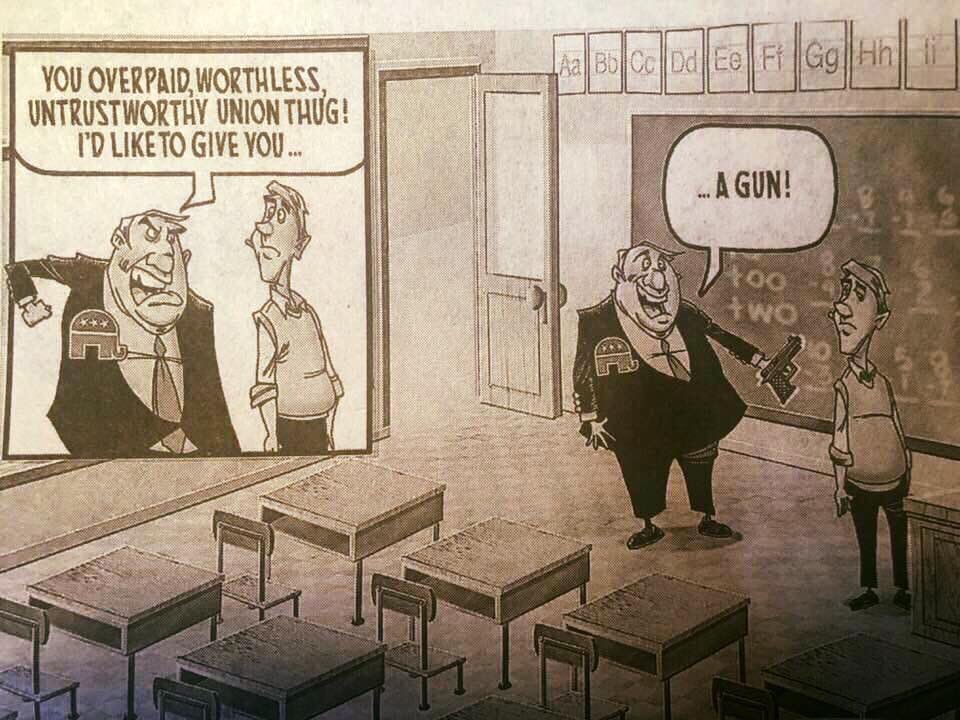 KarlaforFlorida's tweet photo. The Real Story of Florida Teachers #SaveOurSchools #Dirty7055 #schoolshooting #IHeartMyUnion #ThingsICantAccept https://t.co/3QKvEoCmVb
