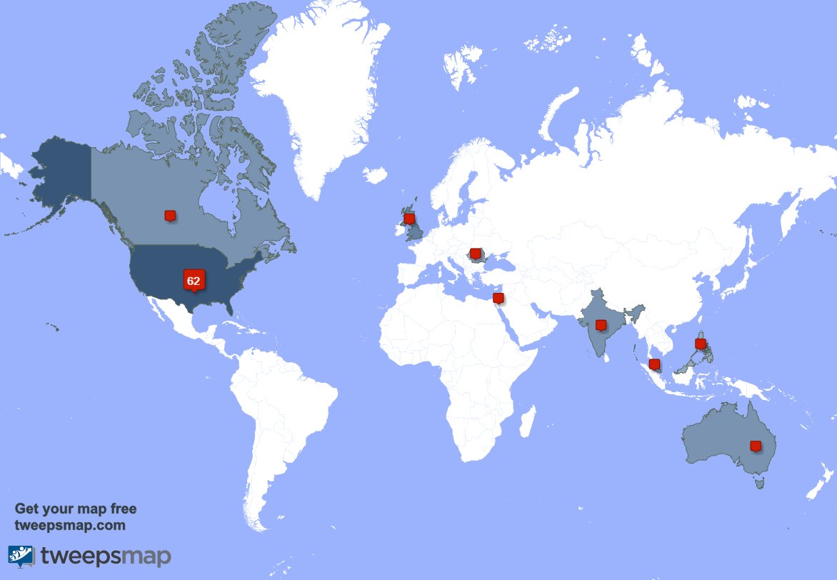 JandksStudio's tweet photo. My followers are in USA(62%), UK.(11%) Get your free map https://t.co/KuaeFnRLTU https://t.co/H8IexKptiT
