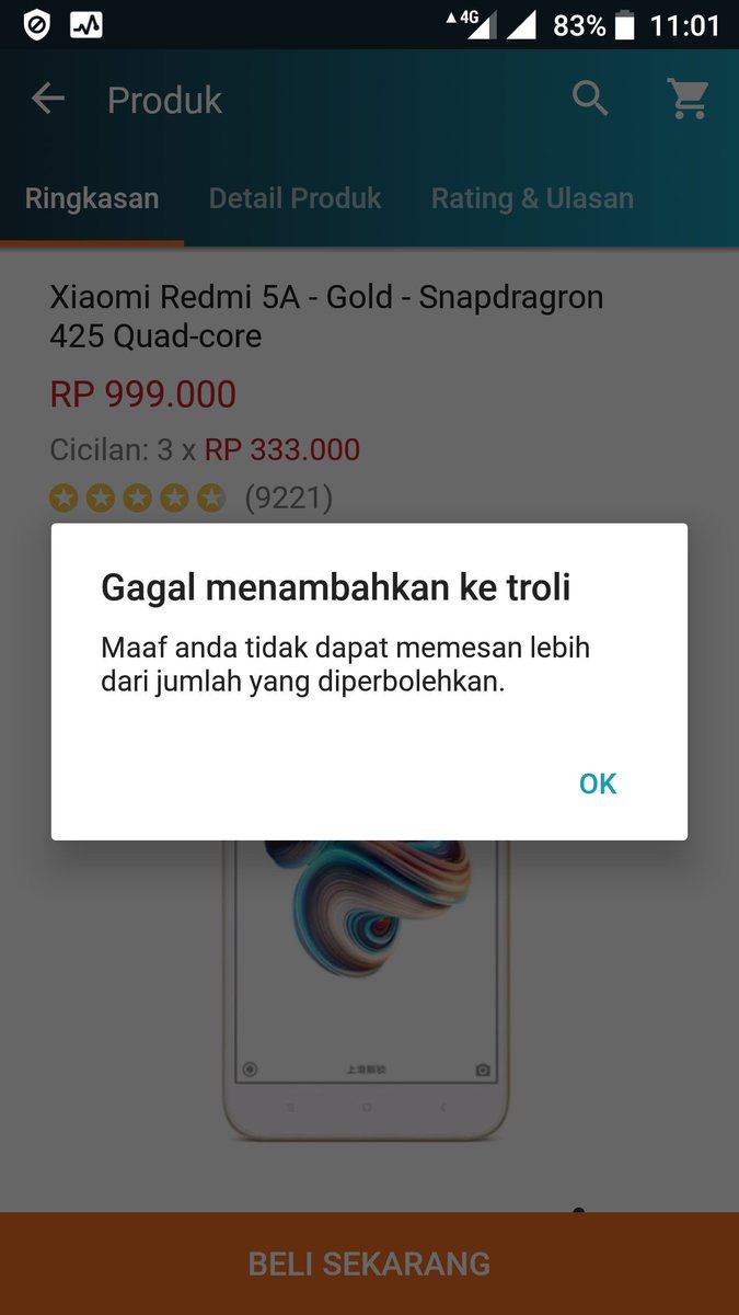 wirasaba507's tweet photo. @LazadaID Apa2 an nih...baru klik beli nongol ginian.... ujung2nya gagal lagi buat beli redmi 5a nya...😤😤 https://t.co/9bBoQ5HvZz