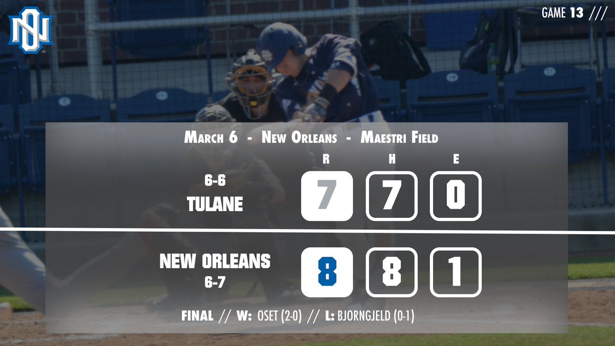 PrivateersBSB's tweet photo. GAME 1 OF THE #PelicanCup goes to New Orleans #SwordsUp⚔️ https://t.co/mUBuHzmimU