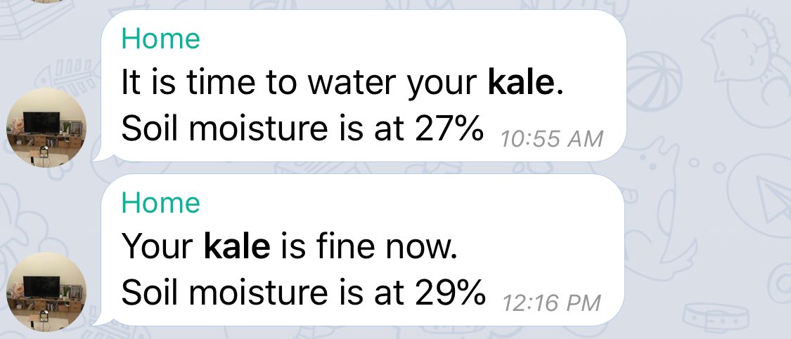 honcheng's tweet image. The rain took care of my watering today. #homeassistant #telegram #gardenautomation