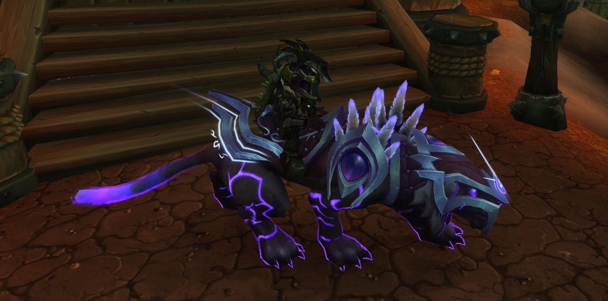 Postsemreh's tweet photo. #274B [Nightborne Manasaber]  #warcraft #MountCollecting #BattleForAzeroth #Nightborne Scenario https://t.co/808br6FWmE