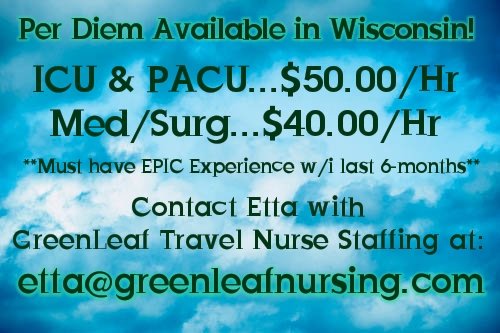 greenleafnurse3's tweet photo. Per Diem Nursing Jobs Available!! 🌿😊🌿.  #nursing #nursejobs #perdiemjobs https://t.co/GrxRonZx2Z