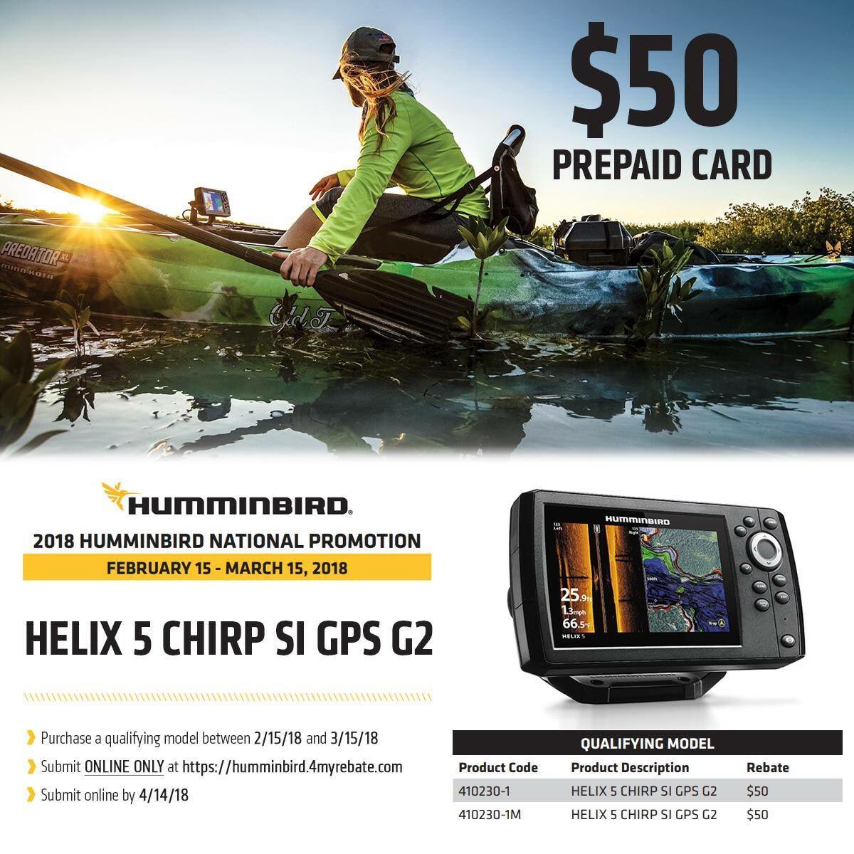 brobull's tweet photo. Attention Anglers March 15th Deadline @HumminbirdFish National Promotions #helix5 CHIRP SI GPS G2 #TuesdayMotivation Bro Brian Brosdahl Promotions https://t.co/wjU7vhg9Nz