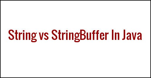javatutorial95's tweet image. Difference Between #String and #StringBuffer 
javatutorial95.blogspot.in/2017/08/differ…