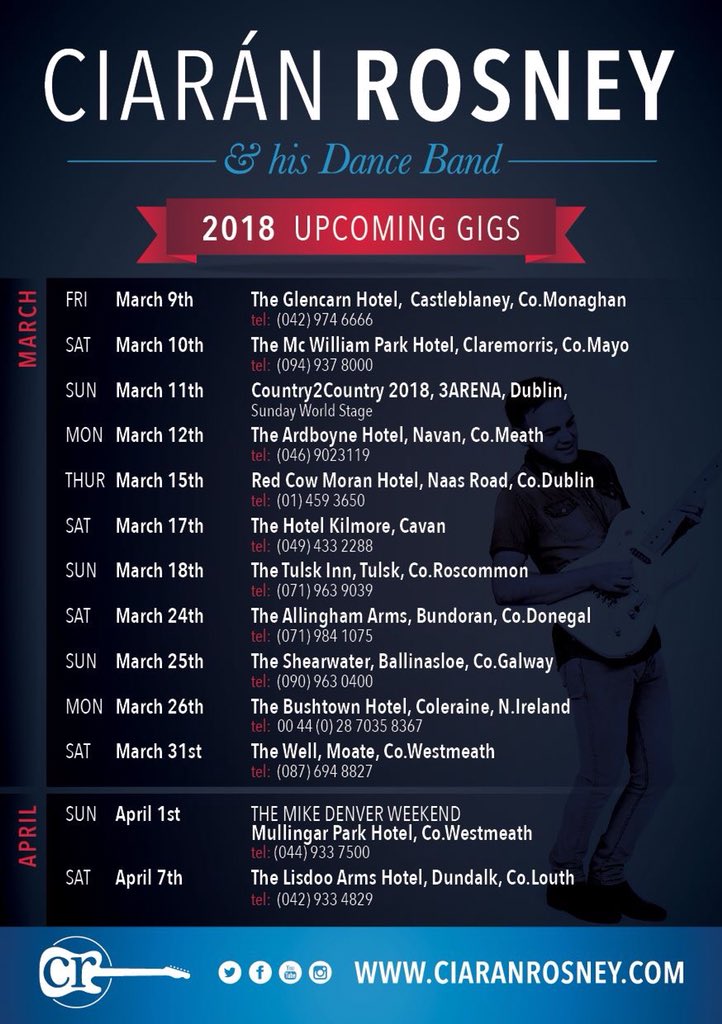 CiaranRosney's tweet photo. Ciaran Rosney &amp; His Dance Band - Dancing Dates https://t.co/cirm7qJfGz