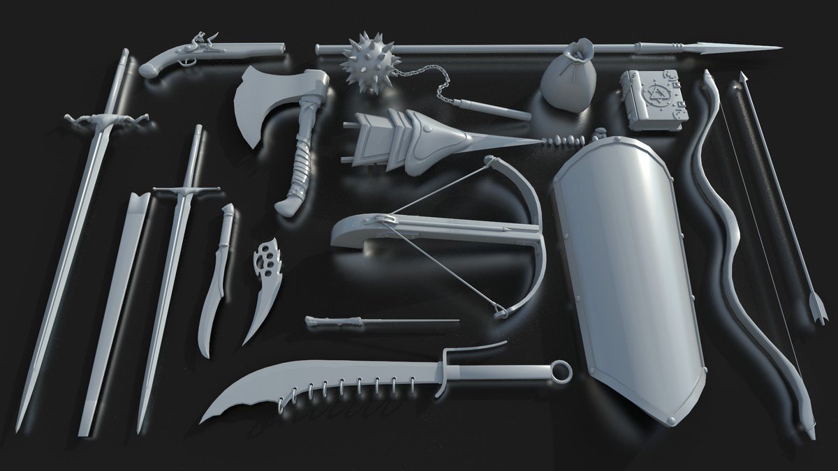 hardideaent's tweet photo. Hello , is there anyone who need some weapons for your gamedev 😎?
This may help.
In this pack :
-15 weapons and 1 sheild, with pbr 2k texture
-ue4 support
store : https://t.co/dyQSVfKBY5
#3DModel #sketchfab #3d #render #weapons #Iray #PBR #2KTexture #gamedev #assets https://t.co/3jsKDfsYlP