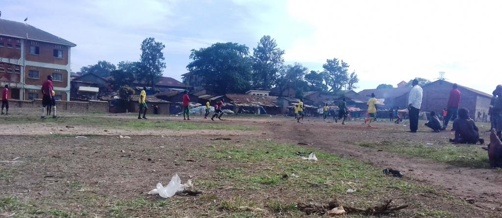 After a long day on the #street of #life. 
Kids take to a #football field at the railway yard - #Kampala
#ReadyFor