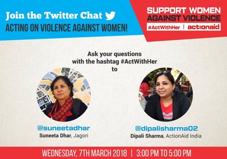dipalisharma02's tweet photo. Join us for Twitter chat today between 3-5 pm on “Acting on violence against women”. https://t.co/e1DrlTi9LL