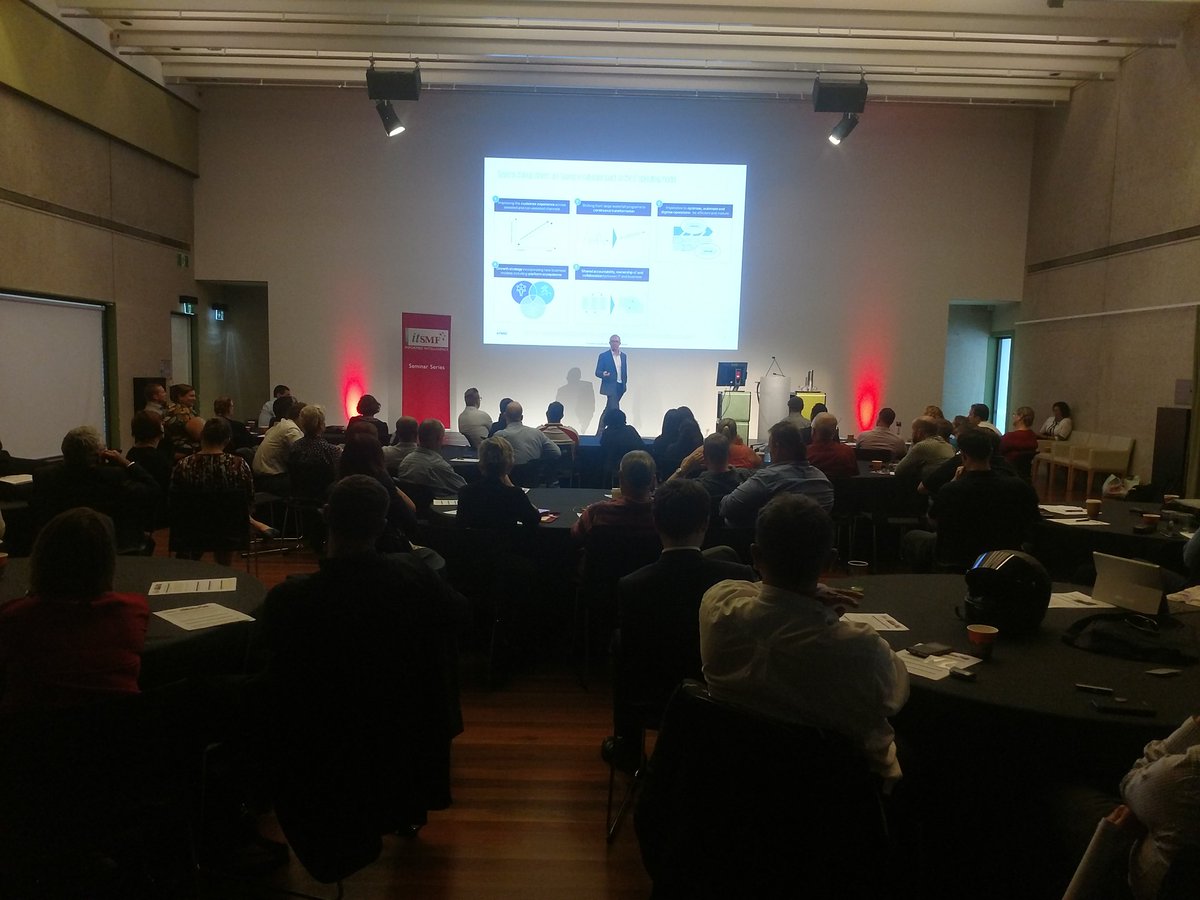 Peter_ITSM's tweet photo. @JonesyIanAU on Digital Operating Models. #ITSM #itSMFQLD #itSMFA Kicking the seminar year off in thought provoking style. https://t.co/lL77oC8brj