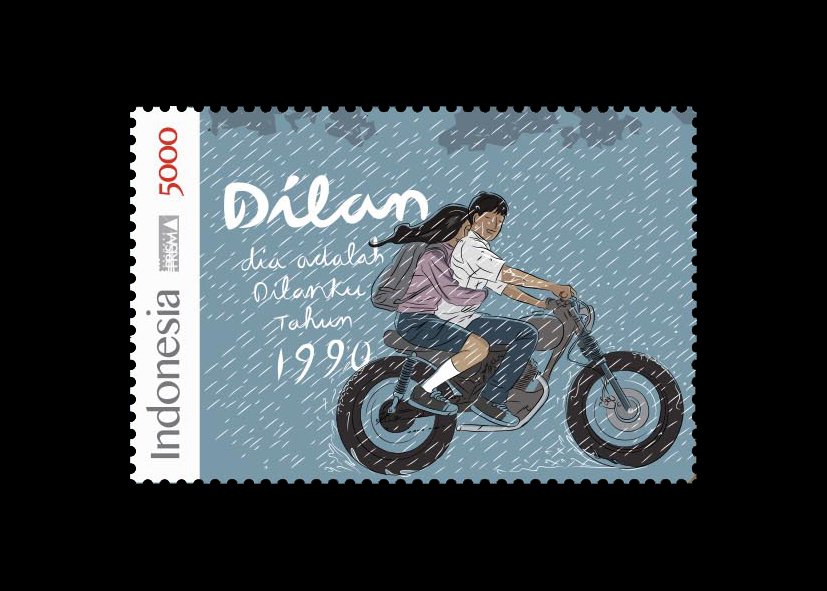 PosIndonesia's tweet image. Prangko ini terdiri dari empat desain, yang merupakan sekuel perjalanan kisah cinta Dilan dan Milea. Prangko dikemas dalam lembaran minisheet yang menarik, pada bagian tengah terdapat &quot;gutter pair&quot; yang menampilkan sosok Milea. 

#PrangkoDilan #AllAboutStamp
#PosIndonesia