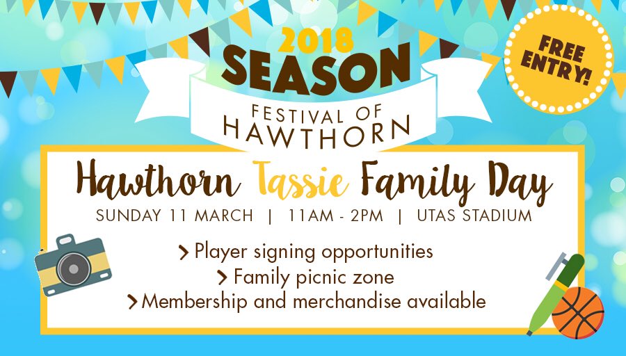 Looking forward to @HawthornFC Family Day this Sunday 11 March (11am-2pm) at @utasstadium in Launceston #aflcommunitycamp @AFLTasmania @AFLAuskick should be a cracking day 👋🏉🙌🏻