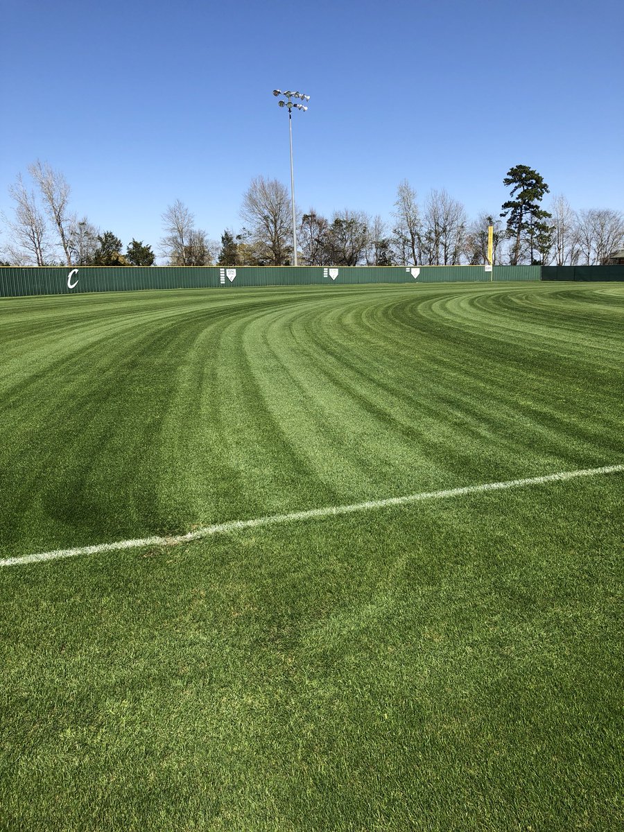 coach_acosta's tweet photo. Field is finally greening up how I had hoped it would! #stilllearning #fieldnewbie #lotsofhours https://t.co/X2wx4APdWl