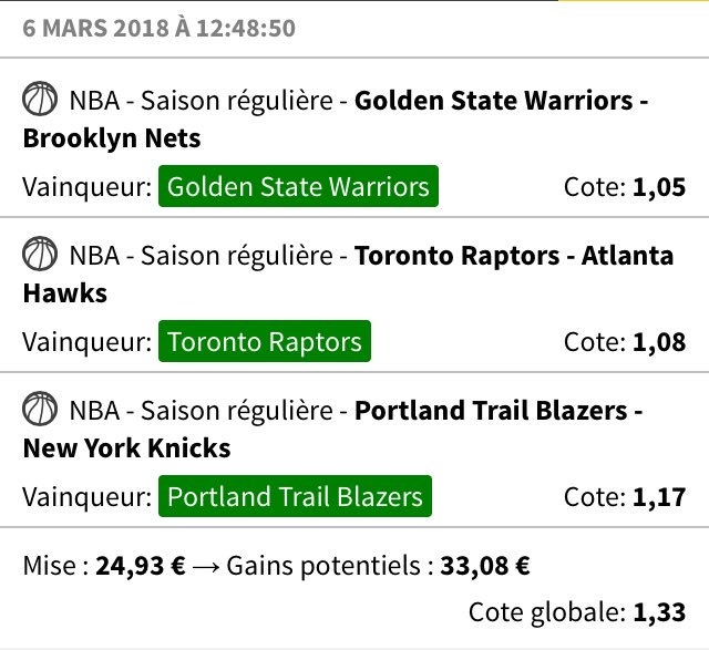 Azar_Nba's tweet photo. Et comment dire ? Ah oui... et merceeee ! Encore un énième full win pour le safe (du 12/12 tu vois le truc ?) 🔥💰 envoyez vos tickets la team 🙏🏻 likez moi ce p*tain de tweet et partagez ! 🔥🔥#TeamAzar #NBA #TeamParieur https://t.co/PKPmNIzSq8