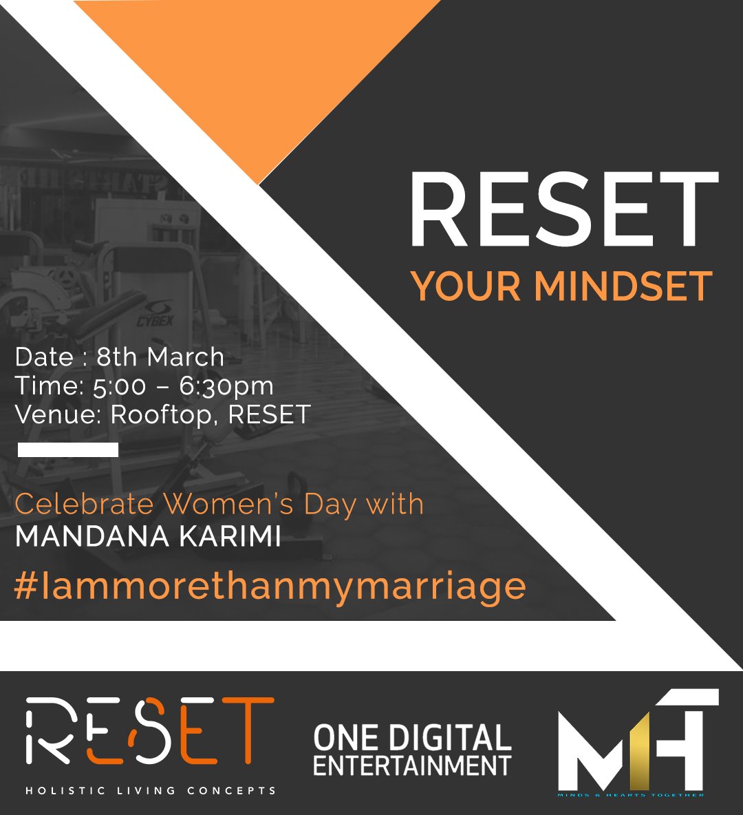 resetlifeindia's tweet photo. This Women's Day RESET your Mindset with the amazing @manizhe #Iammorethanmymarriage #HappyWomensDay #HolisticLivingConcepts #AllRoundHealth https://t.co/YhuszRCYn7