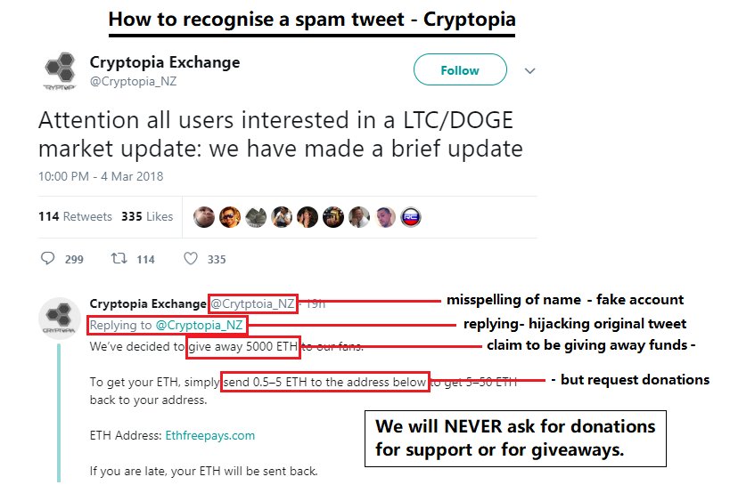 Cryptopia Exchange tweet media