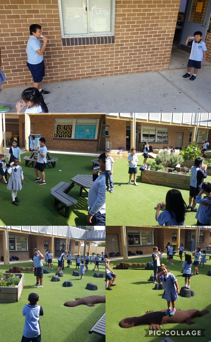 Making paper cup string telephones with our Yr 6 buddies. It's a classic science project and never gets old! Thanks 6K and Mr K for helping KN! We can't wait to see what's installed for next week <a href="/CanleyValePS/">Canley Vale PS</a> <a href="/Mezzie81/">Mary Chau</a> <a href="/mtb1611/">Steven Snell</a>