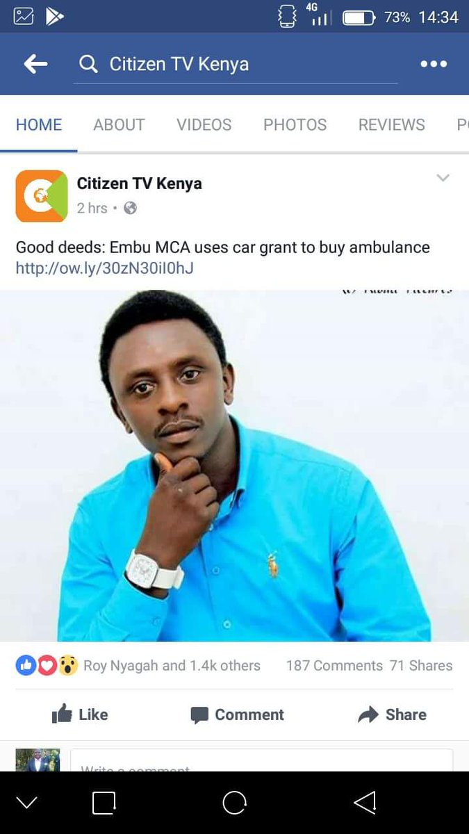 MCAColloMorris's tweet photo. I once again thank Karimari Ward residents, Kenyans and Media for appreciating me after I delivered the Ambulance. God bless you. @citizentvkenya @KTNNews @NationBreaking @UKenyatta @WilliamsRuto https://t.co/cDHB6HeQkb