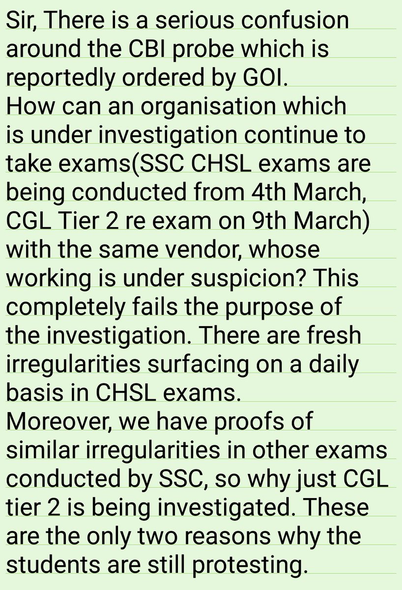 RGulia_12's tweet photo. @ShashiTharoor @OfficeOfRG @ndtv @abpnewstv @MirrorNow 
Sir, Plz Plz Plz, just have a look at this, regarding #sscscam. It will take just a minute but will clear a lot of misconceptions. Things are being presented differently to misguide the protest and everyone else.
#cbi4ssc https://t.co/8OQRDqHuu9