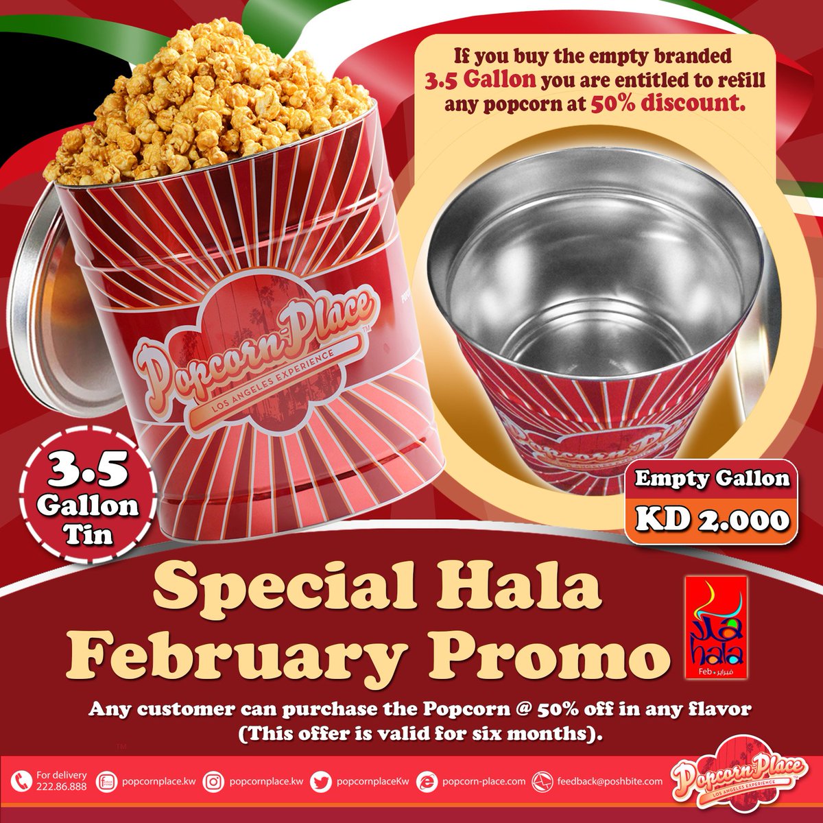 PopcornplaceKW's tweet photo. to our loyal guest you can send your feedback at feedback@poshbite.com
#halafeb #popcorn #popcorns #q8food #franchise #delivery_kuwait #deliverykuwait #talabat
like us on facebook : https://t.co/MxqFEQp8sw
follow us at instagram : https://t.co/tfUYnTmozV https://t.co/cH3PcBLTe1