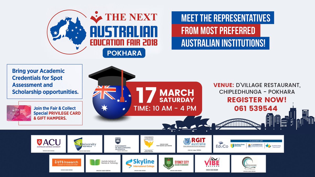 The Next Australian Education fair 2018 Pokhara!
#StudyinAustralia #AustralianEduFair #TheNextConsultancy