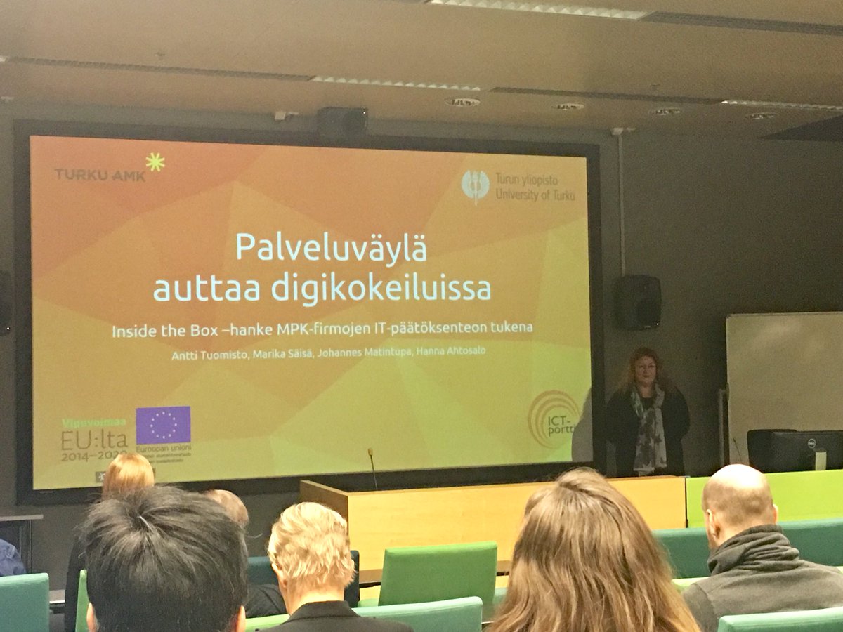 TechTurkuWeek's tweet image. HotPotato! Päivän ensimmäinen tapahtuma Versatile - Define digital starttasi Turku ICT Weekin keskiviikon! #insidethebox #hotpotato @TurunAMK @UniTurku #Workinformatics #digilisaatio