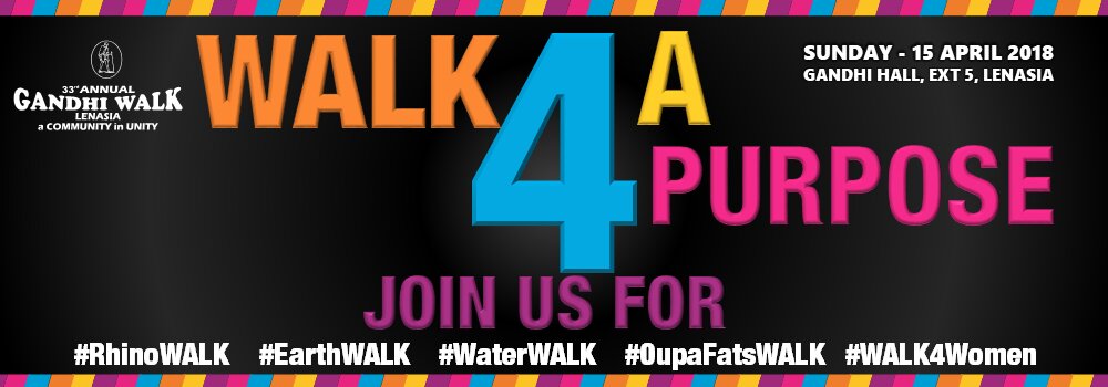 CRFSOUTHAFRICA's tweet photo. Join us Ghandi Walk 2018 https://t.co/GZdF8L3W2N