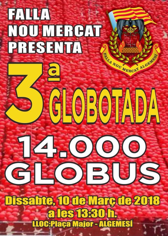 FALLANOUMERCAT_'s tweet photo. III Globotà Falla Nou Mercat dissabte 10 a les 13:30h a la Plaça Major
No t’ho pots perdre!!! #FallesAlgemesi #Algemesi #Falles18 https://t.co/kIFLHOln6f
