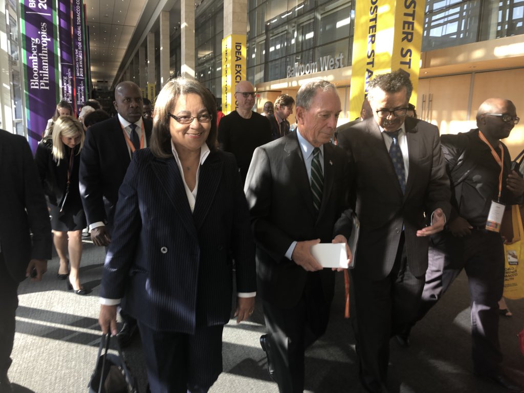 PatriciaDeLille's tweet photo. This morning I’ll be welcoming delegates from more than 100 countries to Cape Town for the @WCTOH2018. We are honored to have global visionary leader @MikeBloomberg and @BloombergDotOrg with us and supporting this important gathering. https://t.co/5EtktNw3Lu