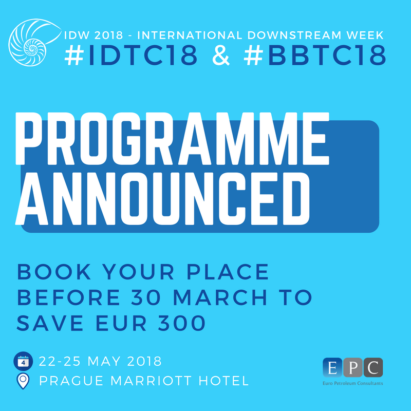 EuroPetro's tweet photo. [Programme is here] View #IDTC18 #BBTC18 programme ➡️https://t.co/GRIFRe3G9Q
Which presentations are you most excited for?
#downstream #refining #oildandgas #petrochemicals 🗓️22-25 May 2018 🌍Marriott Prague Hotel https://t.co/JBQhbeBdRw