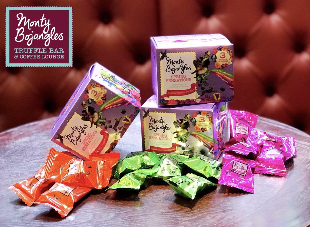 MBTruffleBar's tweet image. Spring is nature’s way of saying, ‘Let’s party!’ - The late great Robin Williams. #SpringSensations truffle assortment box is available NOW at #MBTruffleBar #Reigate #Surrey. #CuriouslyMoreish #MothersDay
