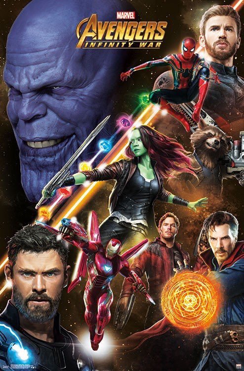 reliefs_comic's tweet photo. NEW #AvengersInfinityWar Promo Art Poster shows off heroes, Stones, and Thanos! @Avengers #InfinityWar @reliefs_comic for more. https://t.co/zcXagw0EvD